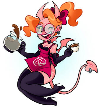 Succu-bux coffee demon concept