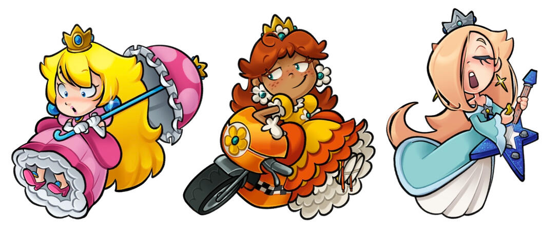 three princesses (mario)