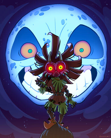 majoras mask print majoras mask print