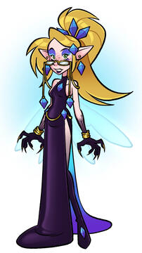 Crystal night gown - outfit design